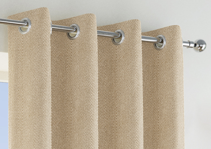 Chester (Blackout) Eyelet, Natural - Ready Made Curtains - Image 9
